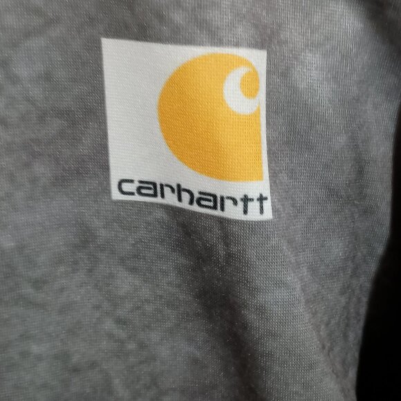 Carhartt Mens 1/4 Zip Long Sleeve Pullover Size 3XL Metallic Silver Gray - Picture 5 of 13